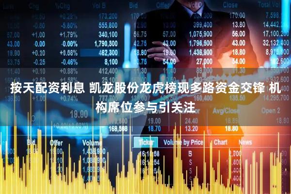 按天配资利息 凯龙股份龙虎榜现多路资金交锋 机构席位参与引关注